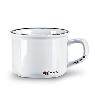8oz Enamel Look Stoneware Mug - Choose From 5 Different Colors