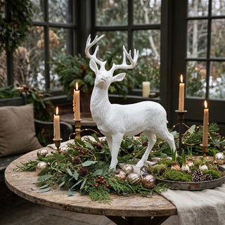 White Standing Deer