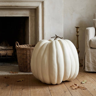 Extra Large Lifelike Pumpkin - Cream