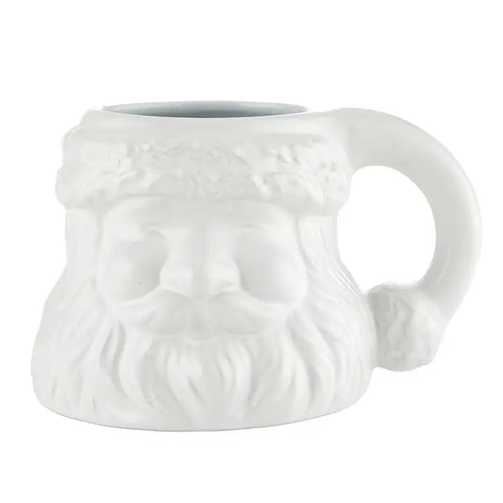 White Santa Mug