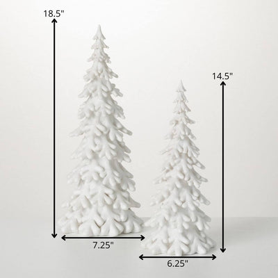 Tabletop Snow Covered Tree - Choose Size