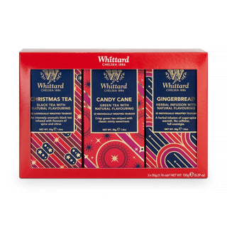 Whittard of Chelsea Holiday Teas Giftset 3x25 Individually Wrapped Teabags
