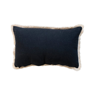 24" Embroidered Velvet Wicked Pillow