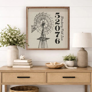 Hometown Wall Decor Collection - Windmill - Create Your Personalize Art