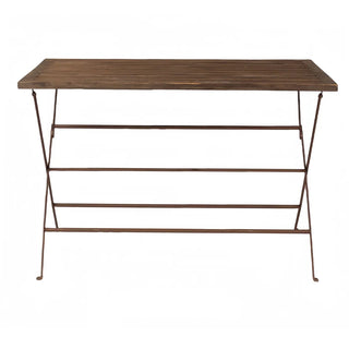 Sonoma Wood and Iron Winery Table