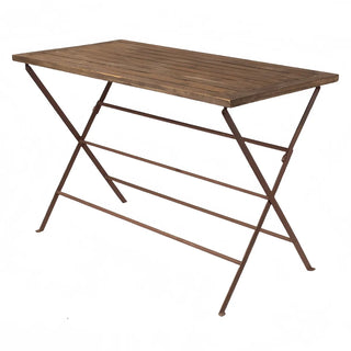 Sonoma Wood and Iron Winery Table