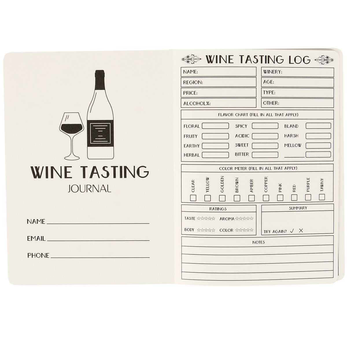 Wine Tasting Journal