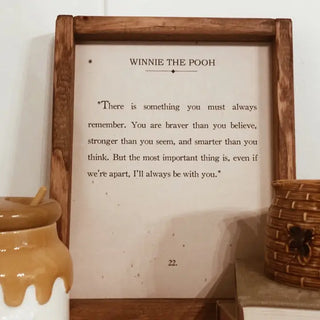 Winie The Pooh - Braver - Wall Decor - Choose Size