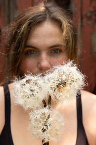 31" Faux Dandelion Wish Stem