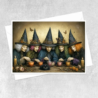 Tea & Old Magic Witch Note Card