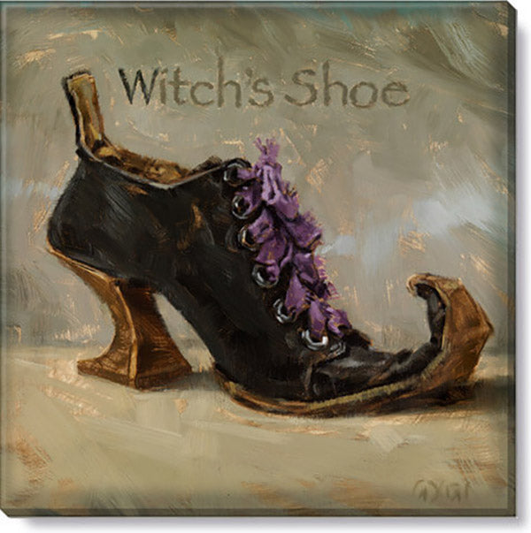 9" Witch Shoe Canvas Art Print