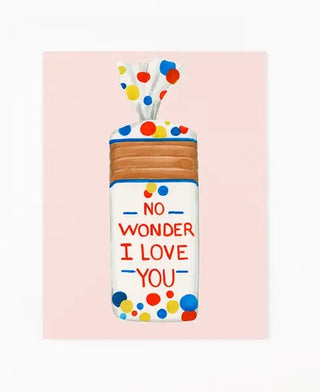 Valentines Day Note Card - No Wonder I Love You