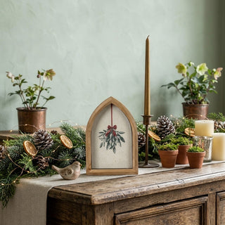 8" Mistletoe Framed Tabletop Sign