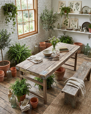 Reclaimed Wood Folding Table