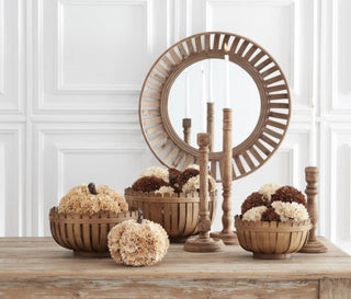 Set of 3 Mismatched Wooden Taper Candle Holders