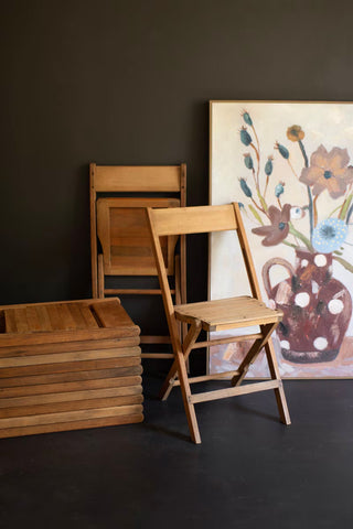 Found Solid Oak Wooden Event Chair