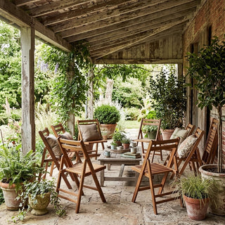 Set of 4 Folding Dining Chairs