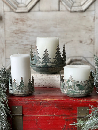Set of 3 Wonderland Candle Holders