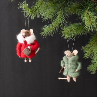 Felted Wool Cozy Winter Mouse - Choose Style