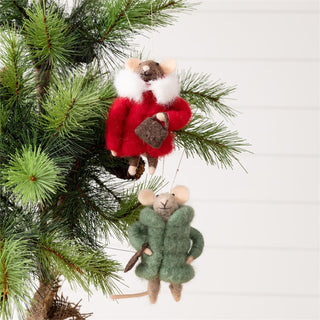 Felted Wool Cozy Winter Mouse - Choose Style