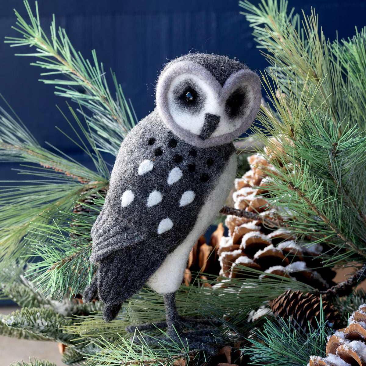 Wool Grey Barn Owl