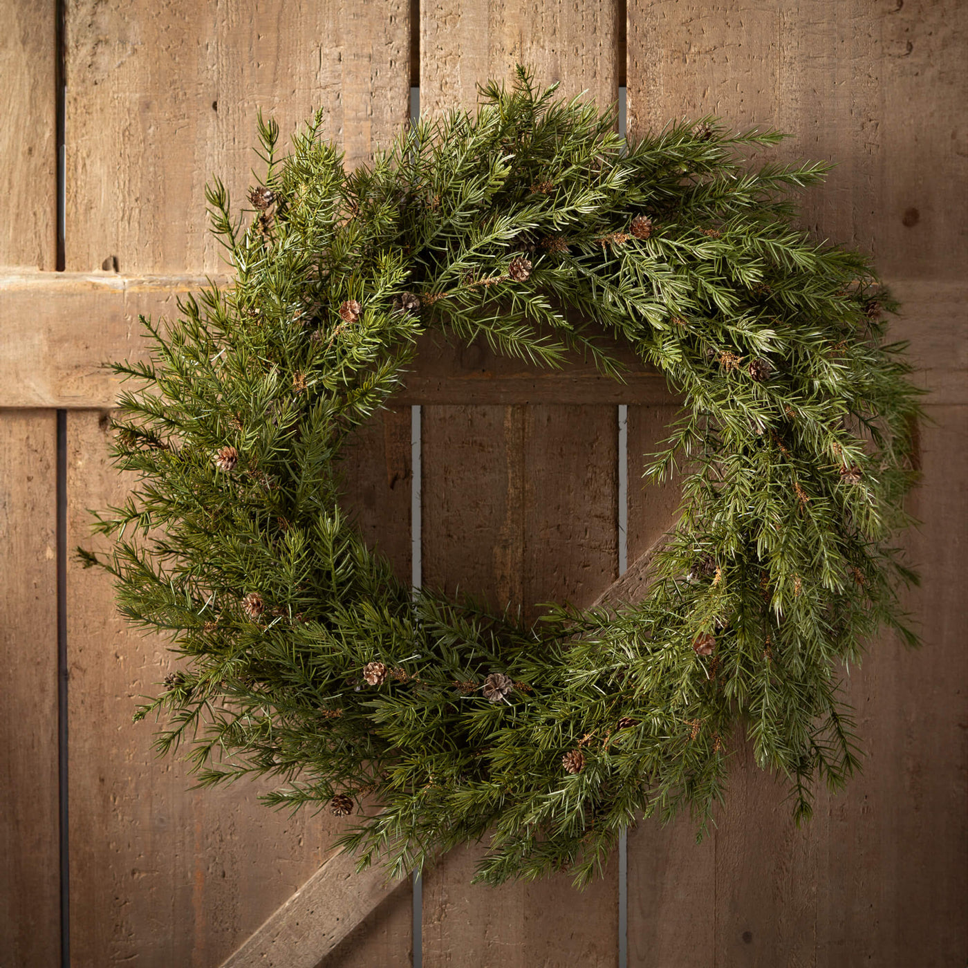 26.5" Cedar Pinecone Wreath