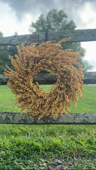 30" Mustard Berry Wreath