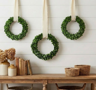 9.75" Preserved Boxwood Wreath