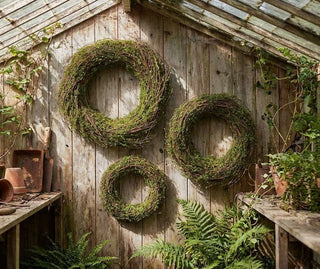 Twig and Moss Leaf Wreath - Choose Size