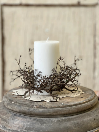 8" Wild Woods Candle Ring - 3" Inner