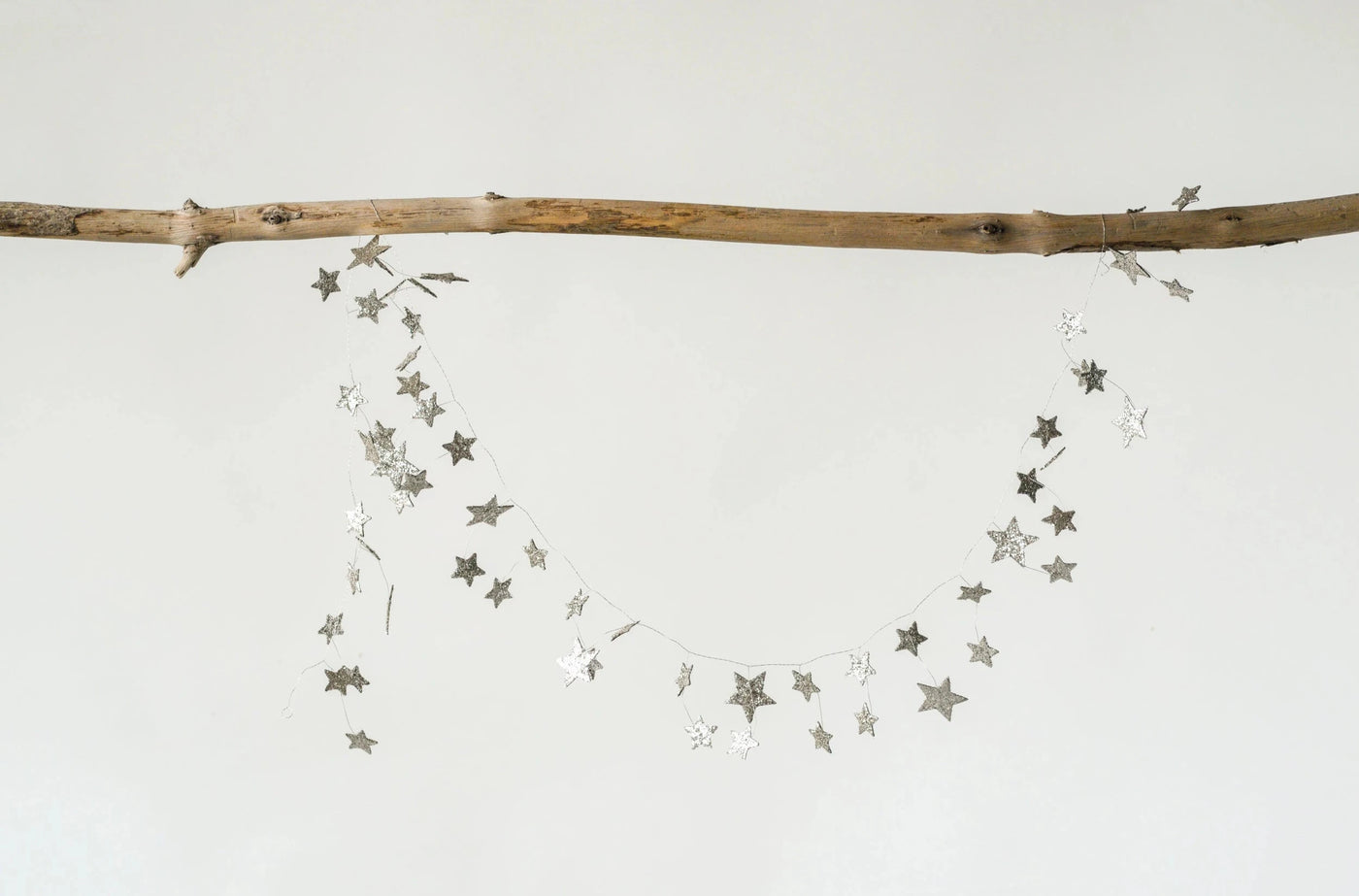 72" Glitter Star Garland