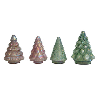 Decorative Embossed Glass Trees - Choose Style