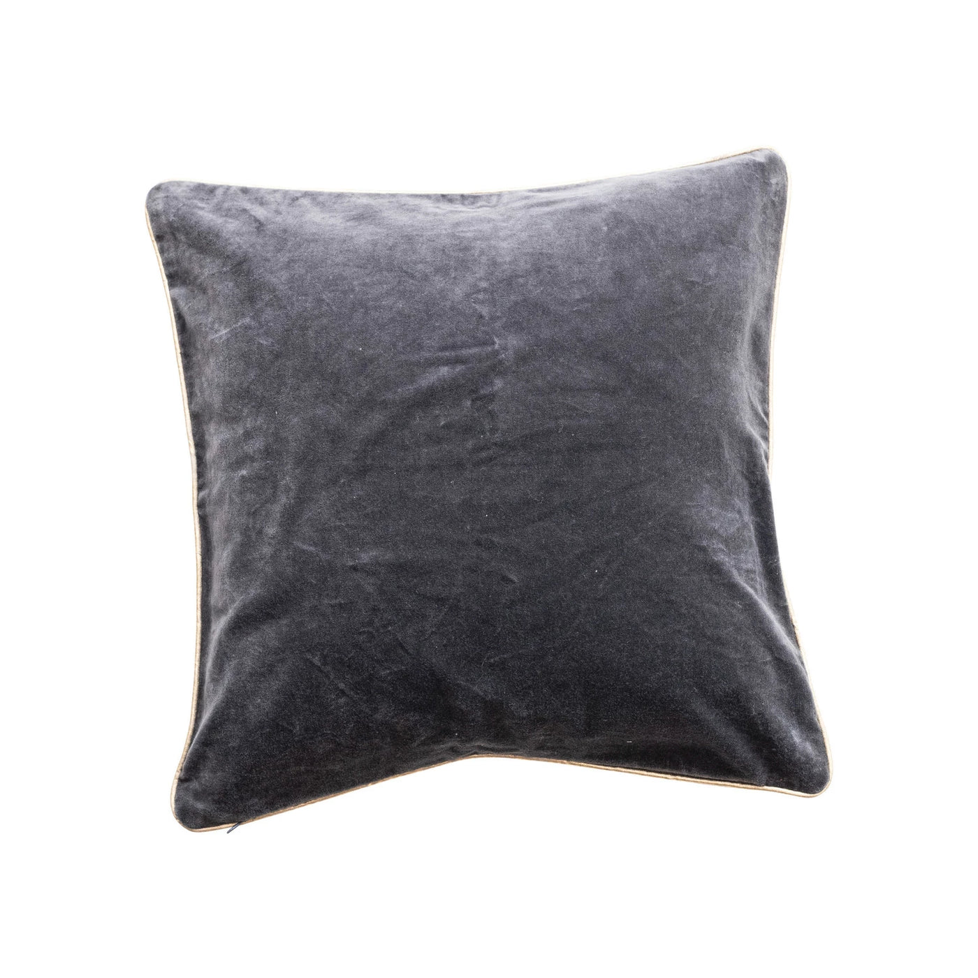 18" Navy Velvet Heart Pillow