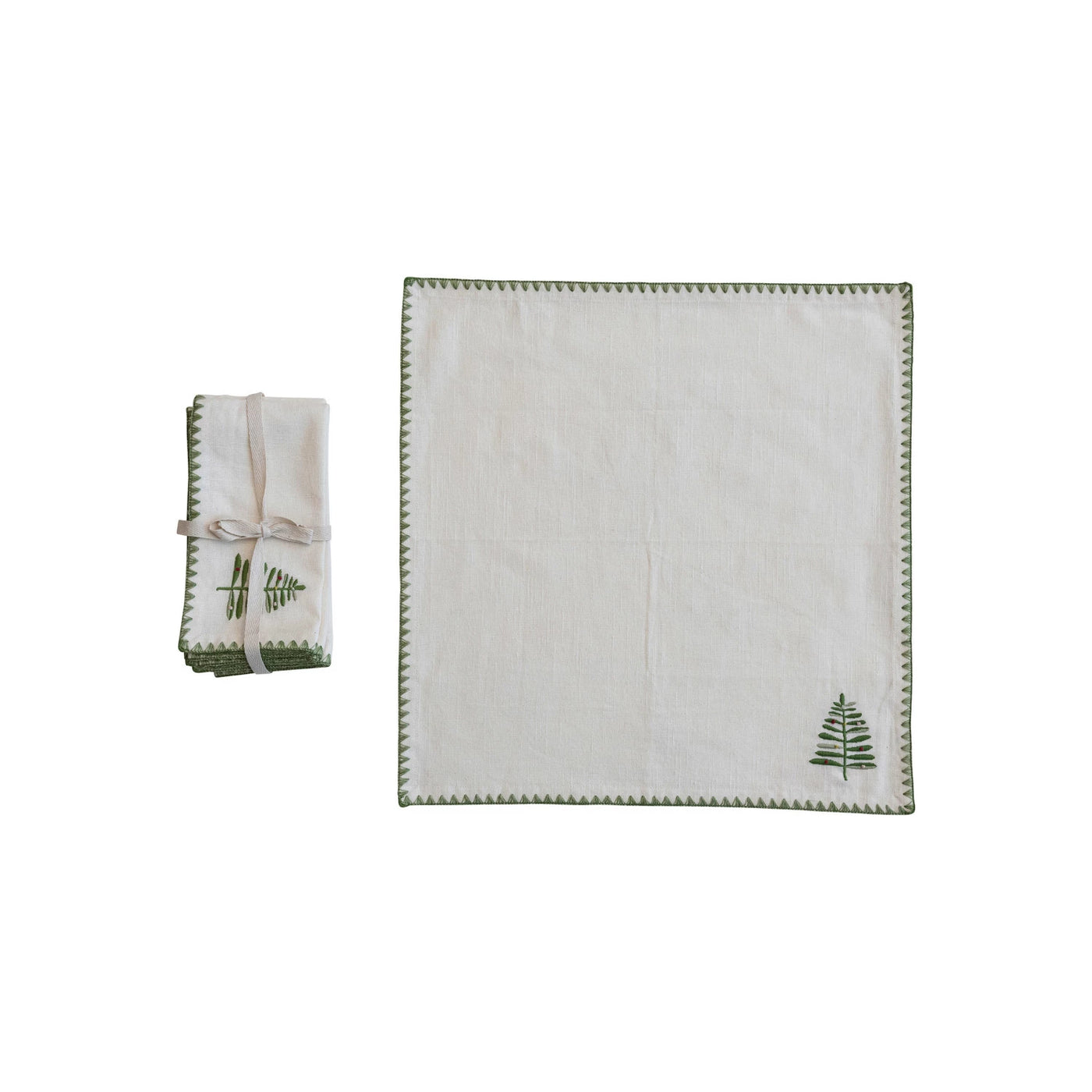 Set of 4 Simplistic Tree Napkins