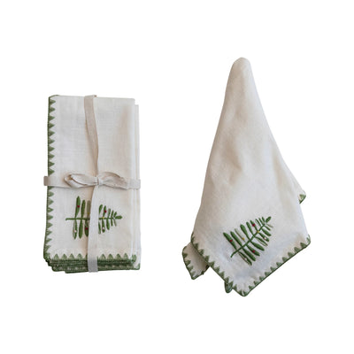 Set of 4 Simplistic Tree Napkins