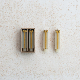 Unscented Giftbox Shaped Taper Candle - Set of 2