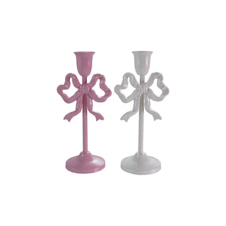 Cast Iron Bow Candle Holder - Choose Style