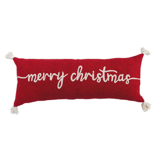 36" Merry Christmas Lumbar Pillow