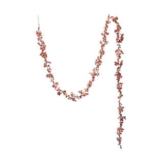 72" Flocked Pink Berry Garland