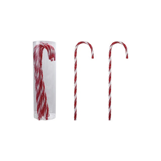 Set of 10 Plastic Candy Cane Drink Stirrers - Choose Size