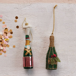 Popping Champagne Glass Ornament