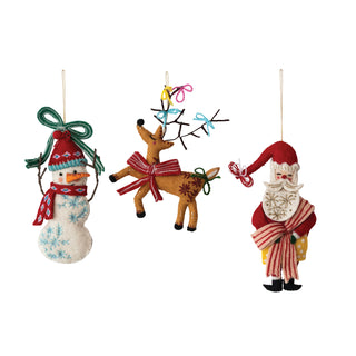 Handmade Felt Holiday Icon Ornament - Choose Style