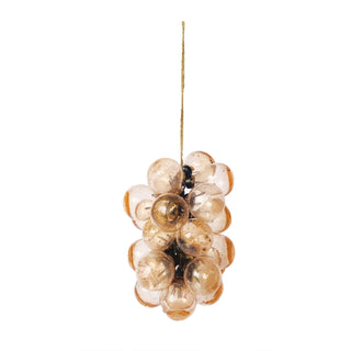Hand-Blown Glass Cluster Ornament - Blush