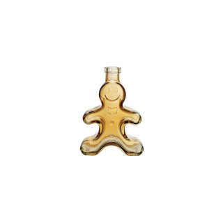 Glass Gingerbread Shaped Taper Holder