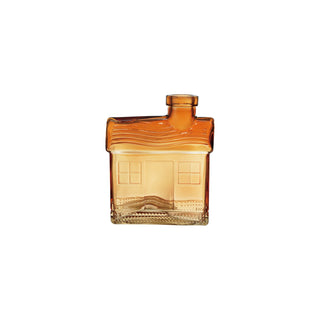 Glass Gingerbread House Shaped Taper Holder