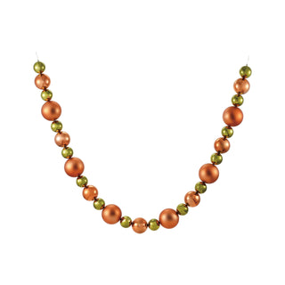 78" Orange & Green Ball Garland