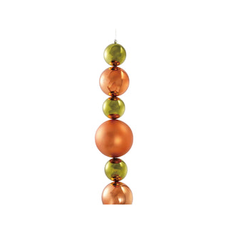 78" Orange & Green Ball Garland