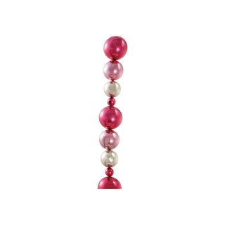Pink & Silver Foil Ball Garland
