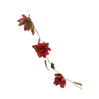 Handmade Paper Poinsettia Garland