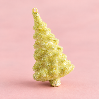Glitterville Glass Dreamy Dewdrop Cedar Ornament - Choose Color